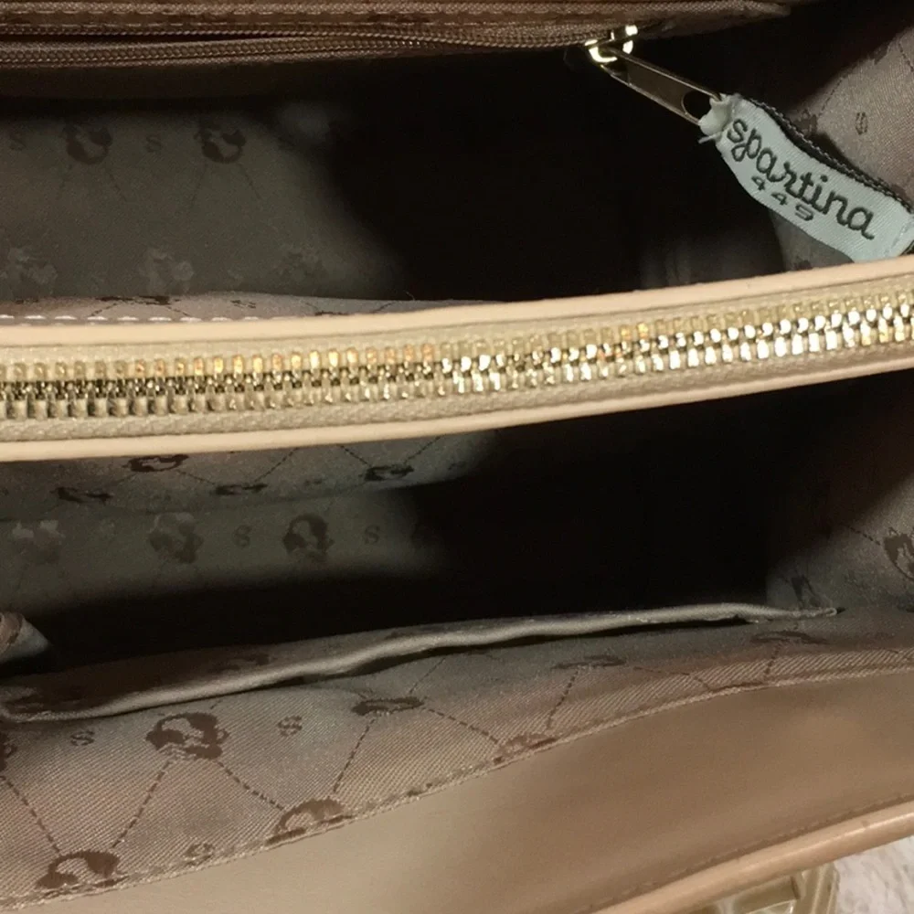 Spartina 449 leather shoulder bag and wallet set
